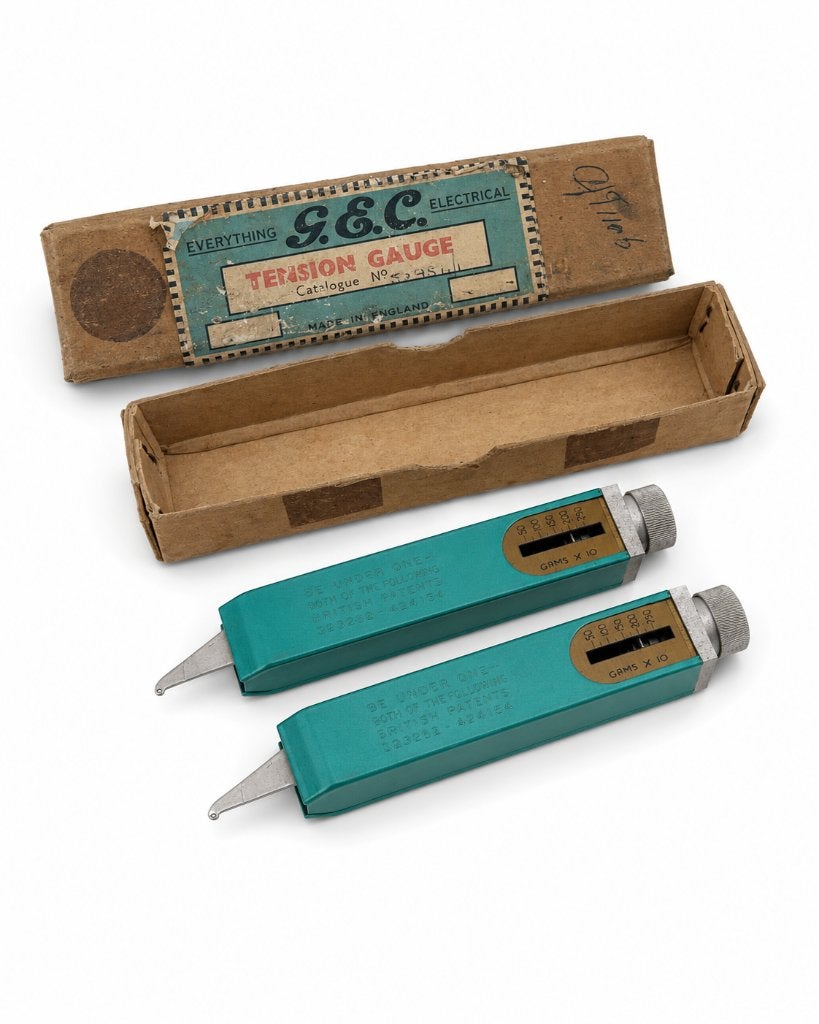 Vintage G.E.C. Electrical Tension Gauge met Originele Doos, Gebruikt, Overige merken, ., Overige typen