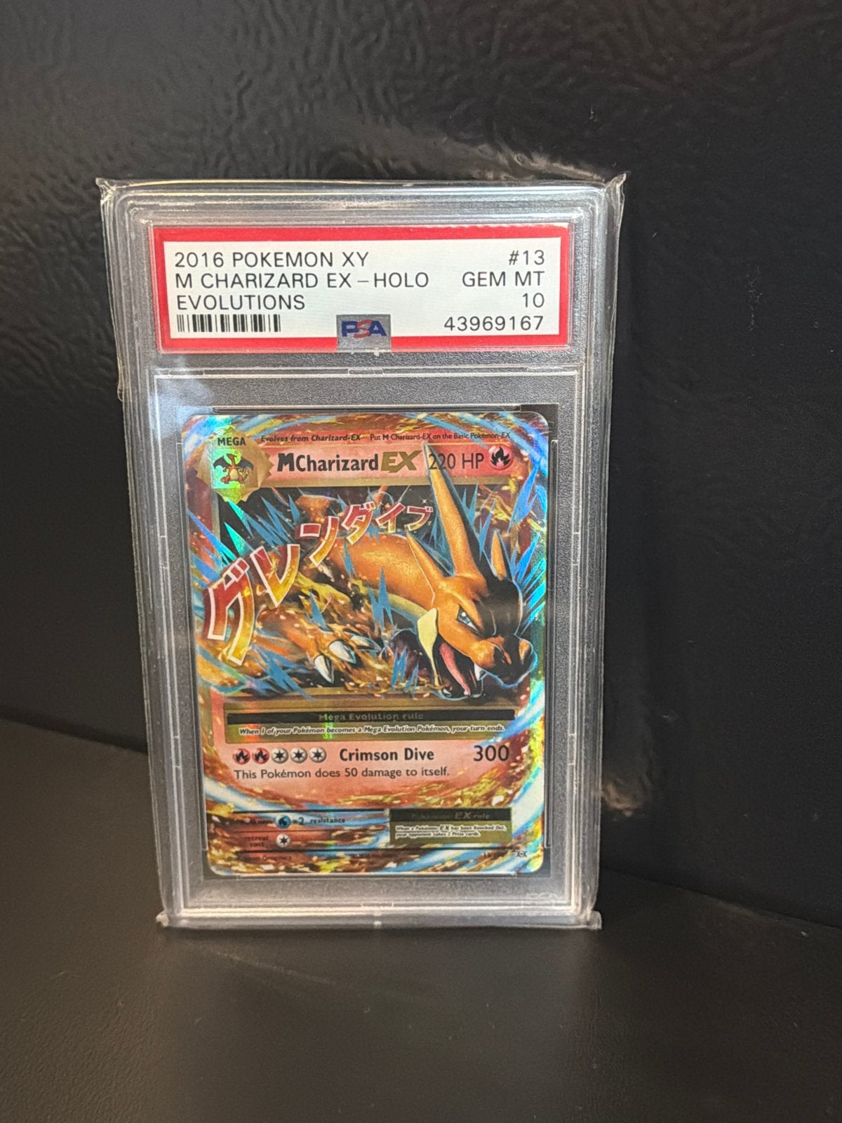 2016 Pokemon XY M Charizard EX-Holo #13 PSA 10 GEM MT, Hobby en Vrije tijd, Ophalen of Verzenden, Zo goed als nieuw, Losse kaart