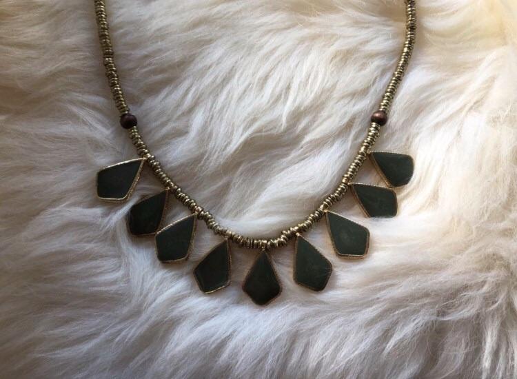 Goude khaki groene leger ketting, Overige materialen, Verstelbaar, Ophalen of Verzenden, Zo goed als nieuw