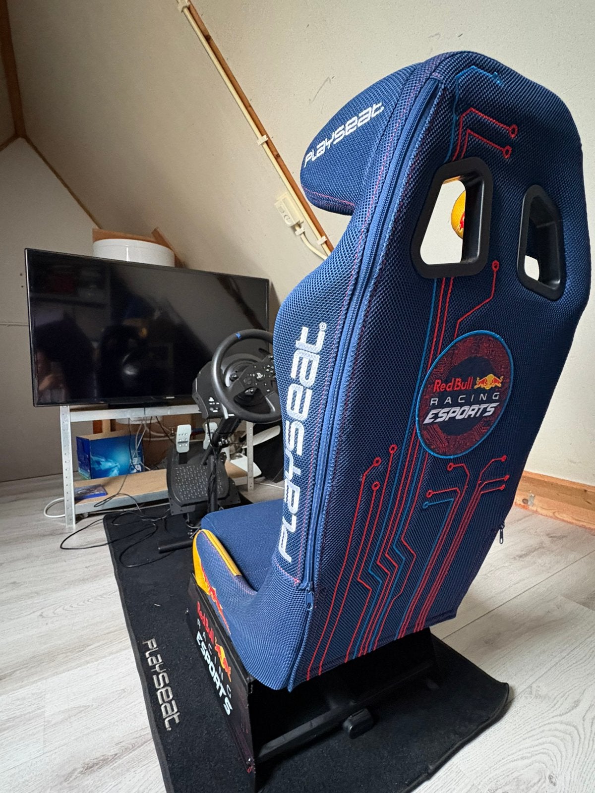 Red Bull Playseat inclusief rails en Playseat mat, Ophalen, Zo goed als nieuw