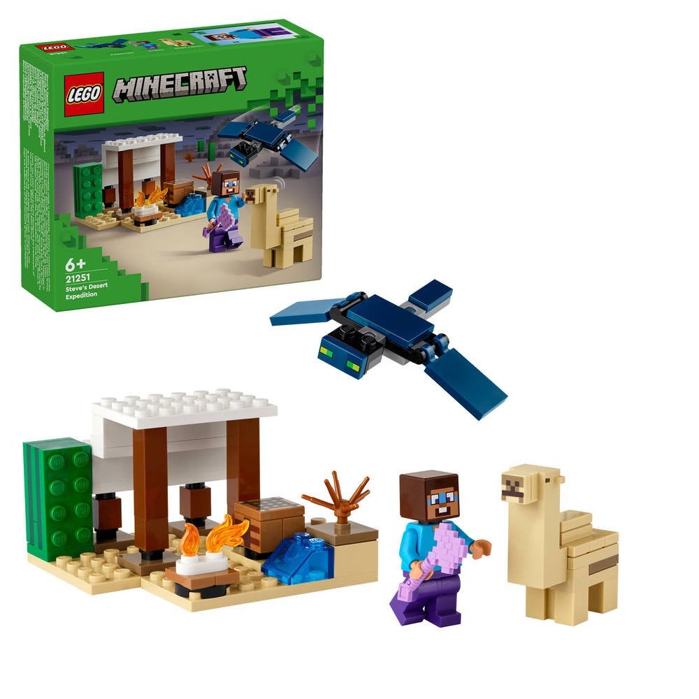Lego Minecraft 21251 Steve's Woestijn Expeditie, Gebruikt, Minecraft, Lego, Ophalen of Verzenden