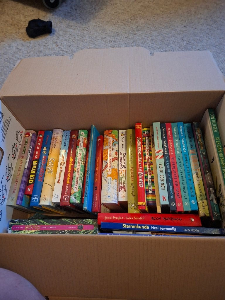 Doos kinderboeken, Fictie algemeen, Diverse Auteurs, Ophalen, Gelezen
