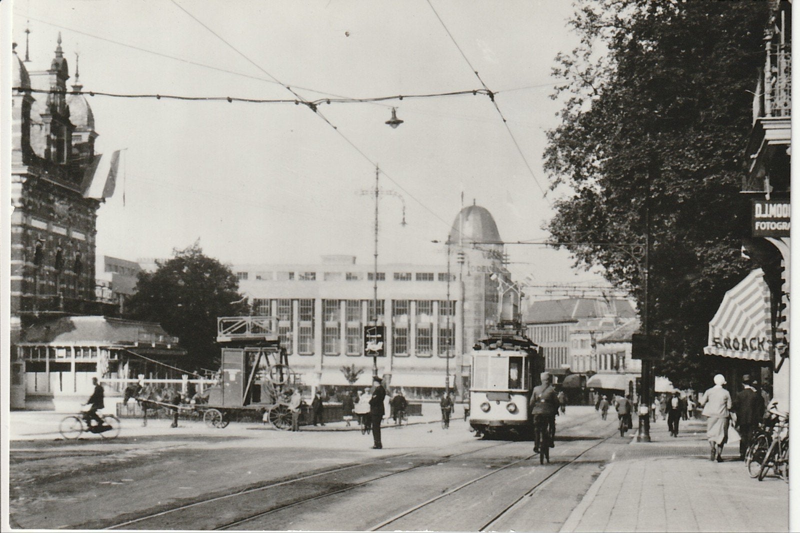 ARNHEM VELPERPLEIN GETA MOTORWAGEN 17 BOVENLEIDING WAGEN '35, Ophalen of Verzenden, 1920 tot 1940, Ongelopen, Gelderland