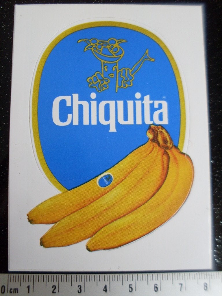sticker Chiquita logo banaan bananen uitgesneden, Verzenden, Zo goed als nieuw, Merk
