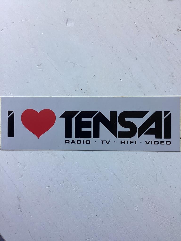 Sticker I love Tensai radio tv hifi video, Verzenden, Zo goed als nieuw, Merk