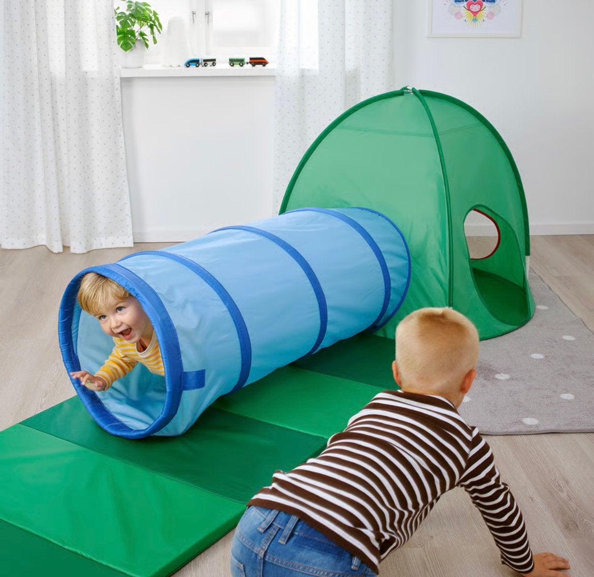 Ikea speeltent en speeltunnel (samen), Ophalen, Zo goed als nieuw
