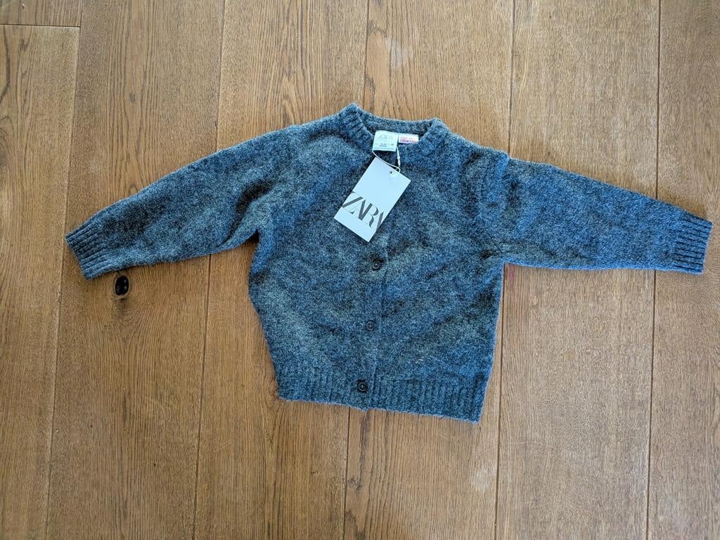 Nieuw Zara vestje - Grijs gebreid vestje voor baby's, Ophalen of Verzenden, Nieuw, Zara, Jongetje of Meisje