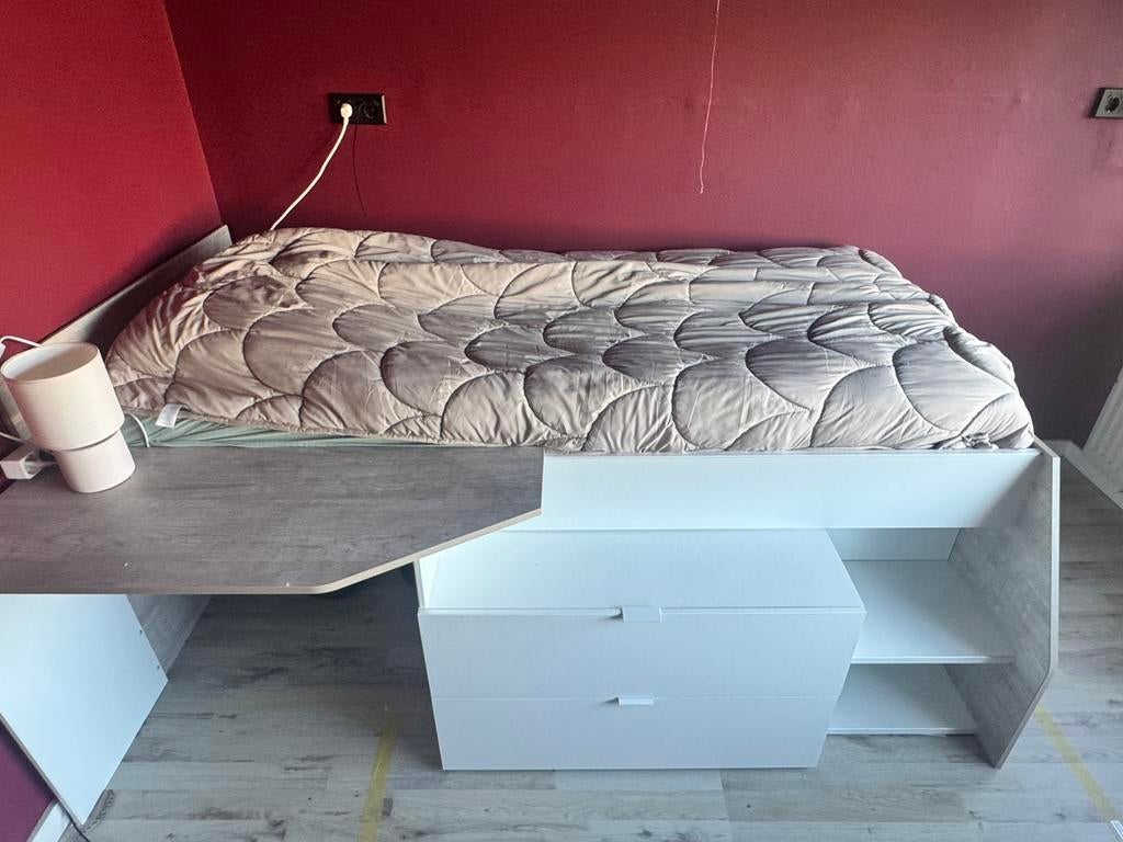 Mooi kajuitbed, Ophalen, Gebruikt, Eenpersoons, Wit