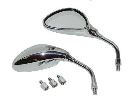 Spiegels Kort Universeel Scooter Chrome Dmp 120554, Ophalen of Verzenden