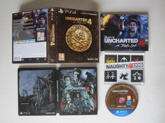Uncharted 4 limited edition Playstation 4 PS4, Avontuur en Actie, 1 speler, Ophalen of Verzenden, Zo goed als nieuw