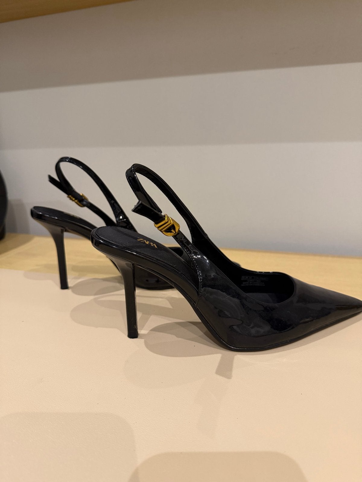 Zwarte Zara Hakken Maat 36, Ophalen of Verzenden, Gedragen, Zwart, Schoenen met hoge hakken