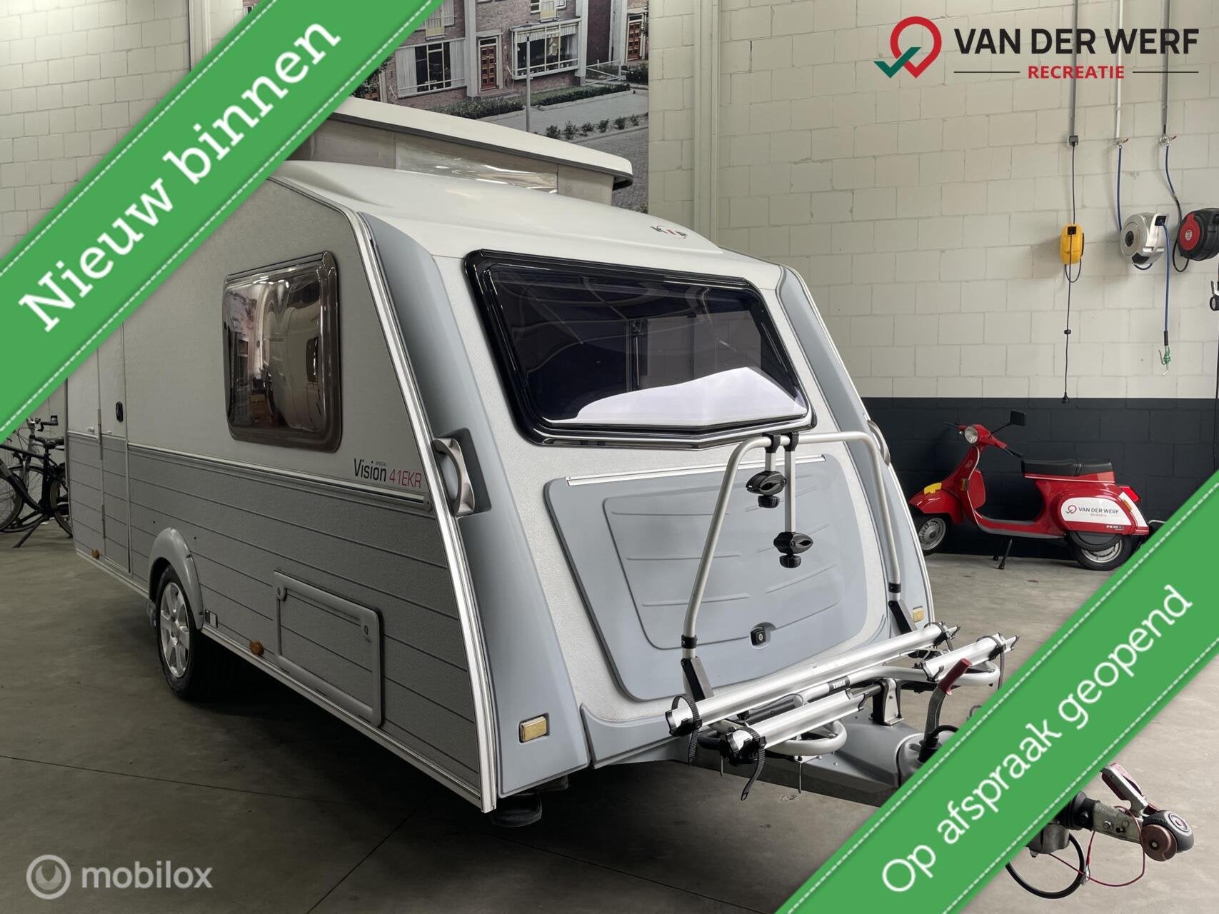 Kip VISION 41 EKR Special | Mover | 2x fietsendrager, Caravans en Kamperen, Caravans, Kip, Tot en met 2, Bedrijf, 750 - 1000 kg