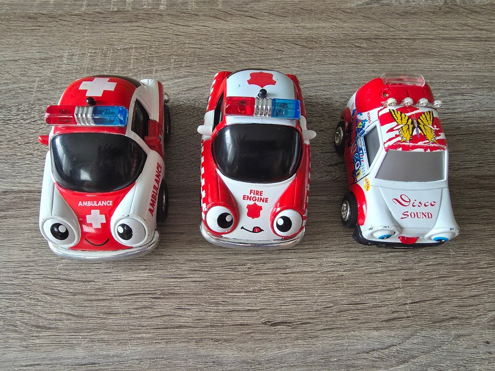 Vintage speelgoedvoertuigen - geluid defect, Ophalen of Verzenden, Gebruikt