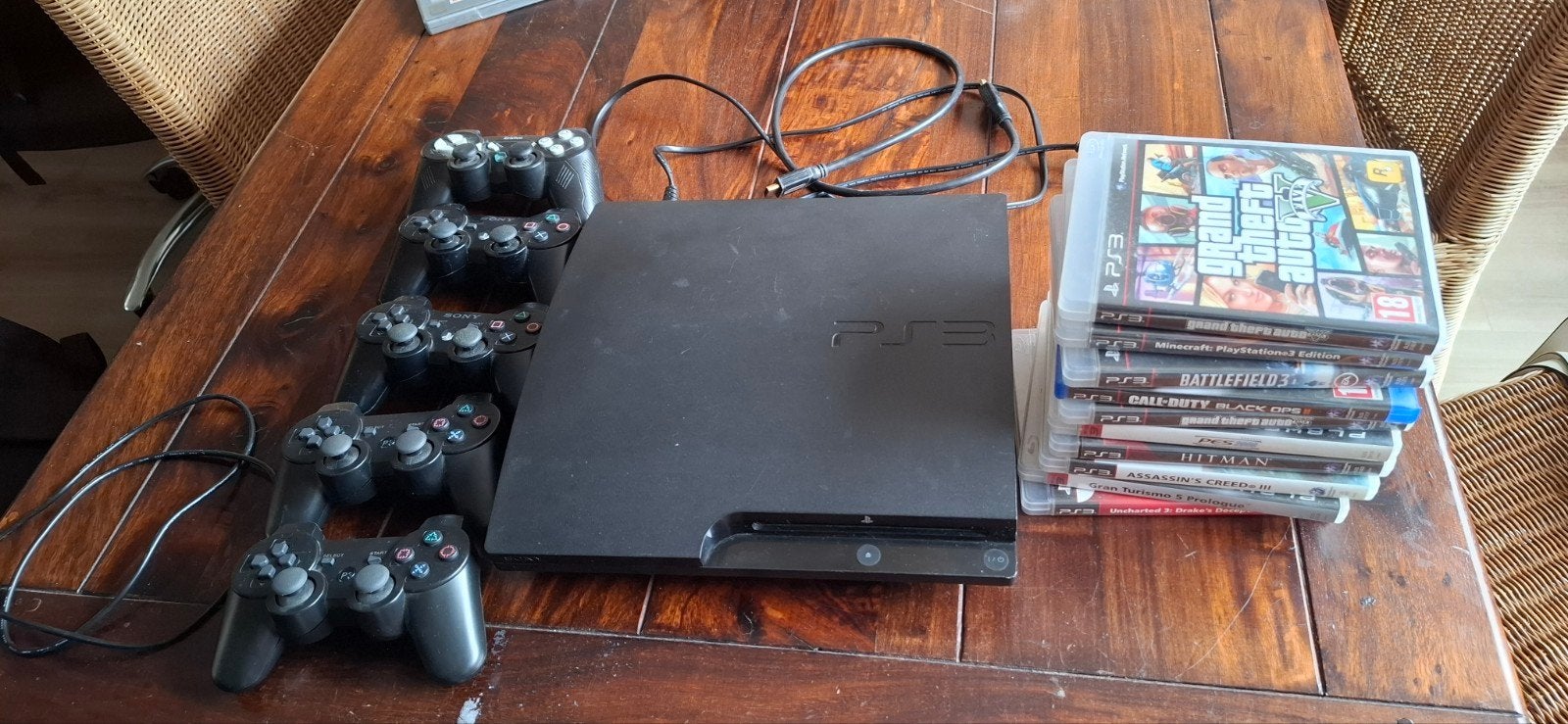 Playstation 3 met controllers en spelletjes, Spelcomputers en Games, Games | Sony PlayStation 3, Avontuur en Actie, Gebruikt, 2 spelers