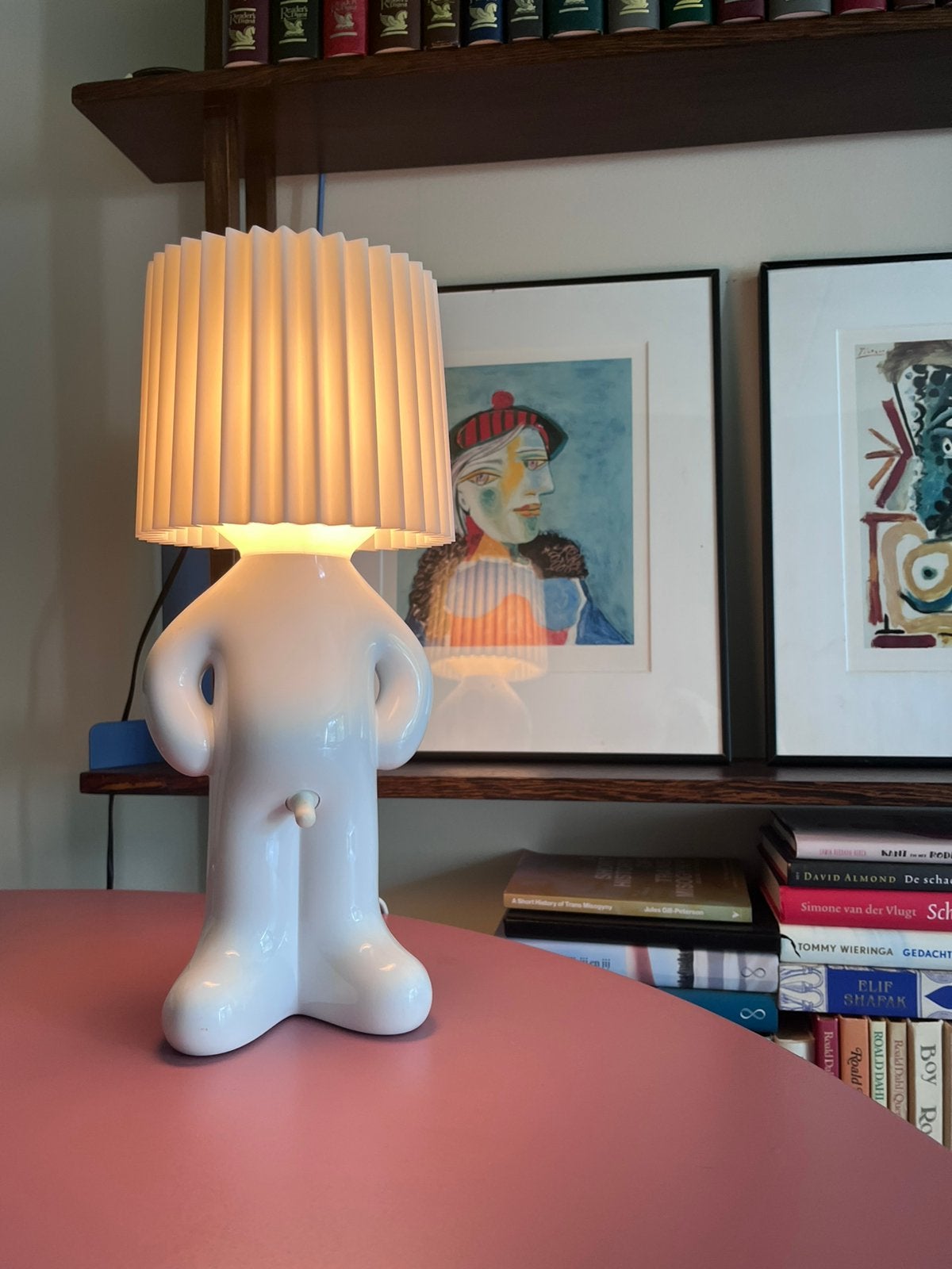 Mr P. Design lamp by Propaganda, Ophalen, Kunststof, 38 cm, Wit