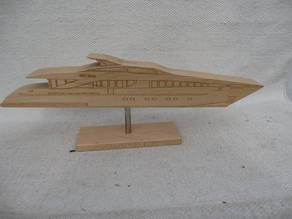 Spaarpot Heesen Yachts van hout, Ophalen of Verzenden, Zo goed als nieuw, Hout, Vervoermiddel