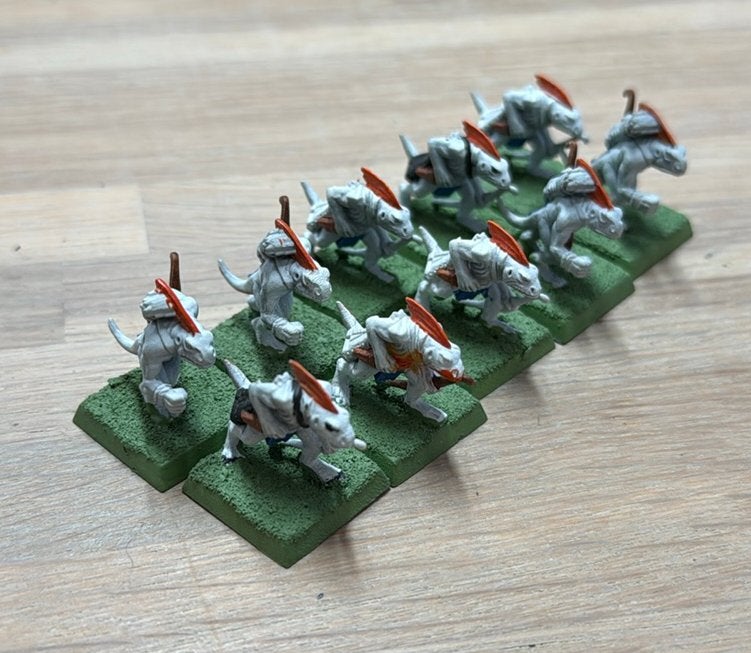 Warhammer Lizardmen 10x skinks #1, Ophalen of Verzenden, Zo goed als nieuw, Warhammer