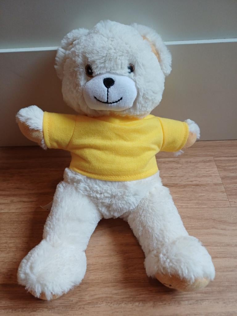 Robijn robijntje beer beertje robijnbeer geel shirt, Kinderen en Baby's, Speelgoed | Knuffels en Pluche, Ophalen of Verzenden