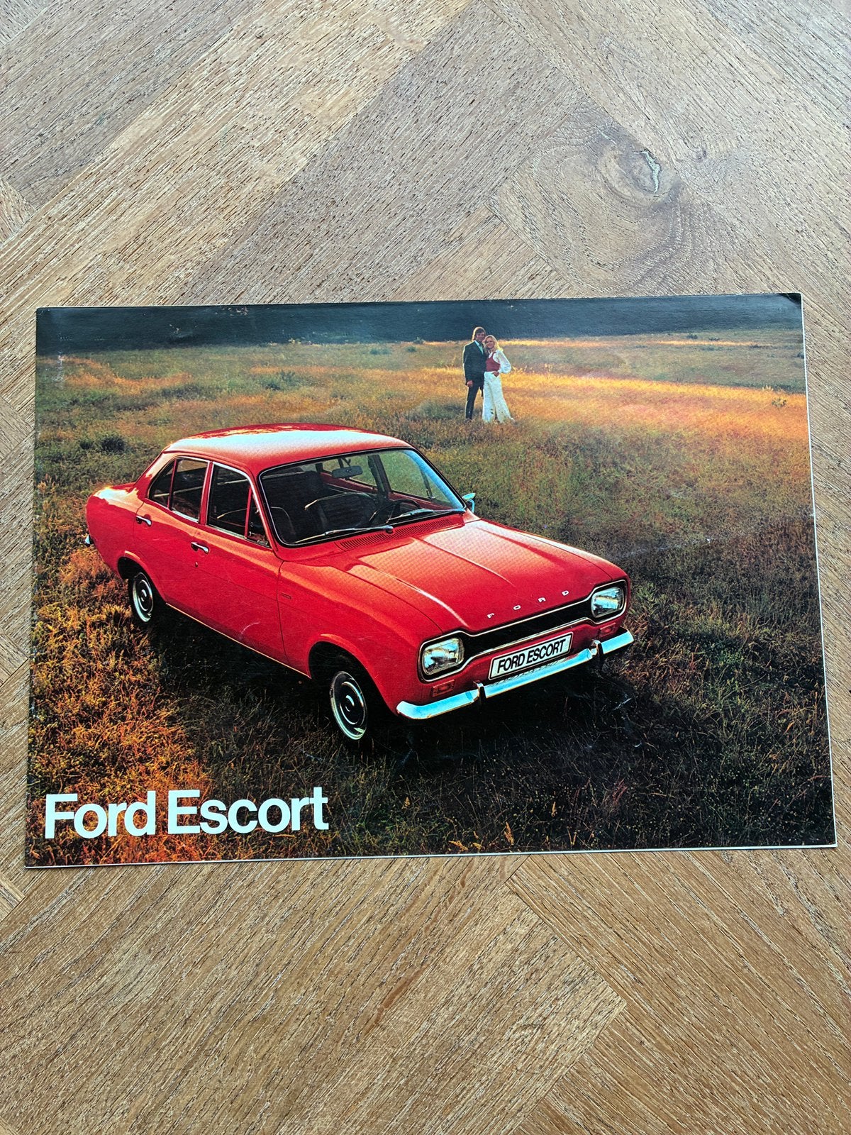 Ford Escort mk1 vouwfolder 8/72, Verzenden, Zo goed als nieuw, Ford