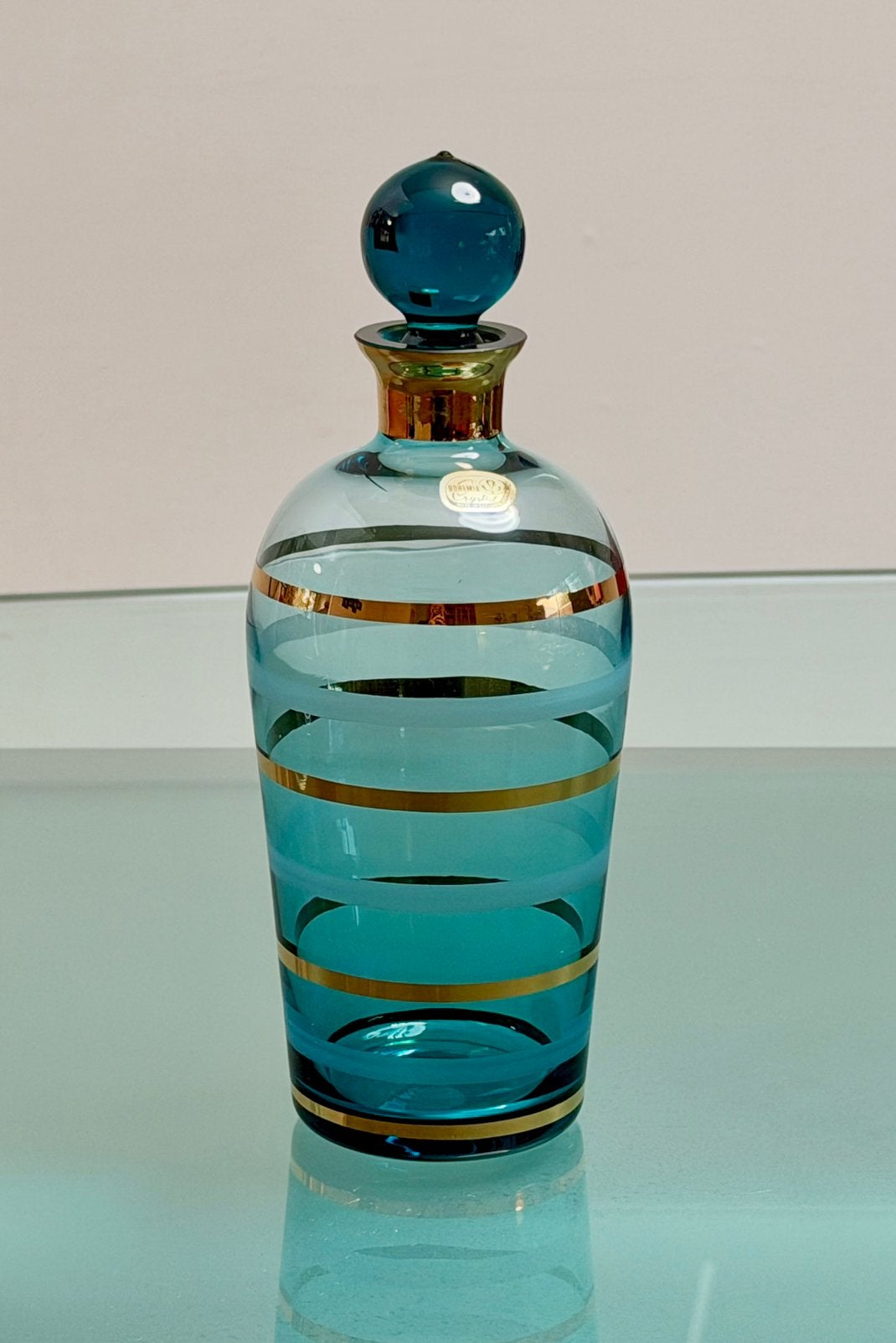 Vintage Bohemia Crystal decanter, nieuwstaat, Ophalen of Verzenden