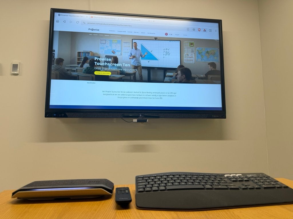 Prowise Touchscreen Ten 75” 4K + i5 Windows 11 PC + Poly, Ophalen, HDMI, Prowise, Touchscreen