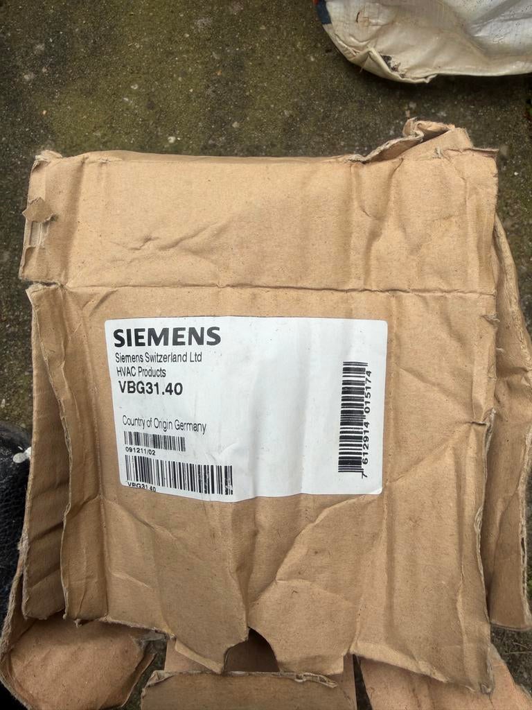 Siemens VBG31.40 HVAC Product - Nieuw in doos, Ophalen of Verzenden, Nieuw, Overige typen