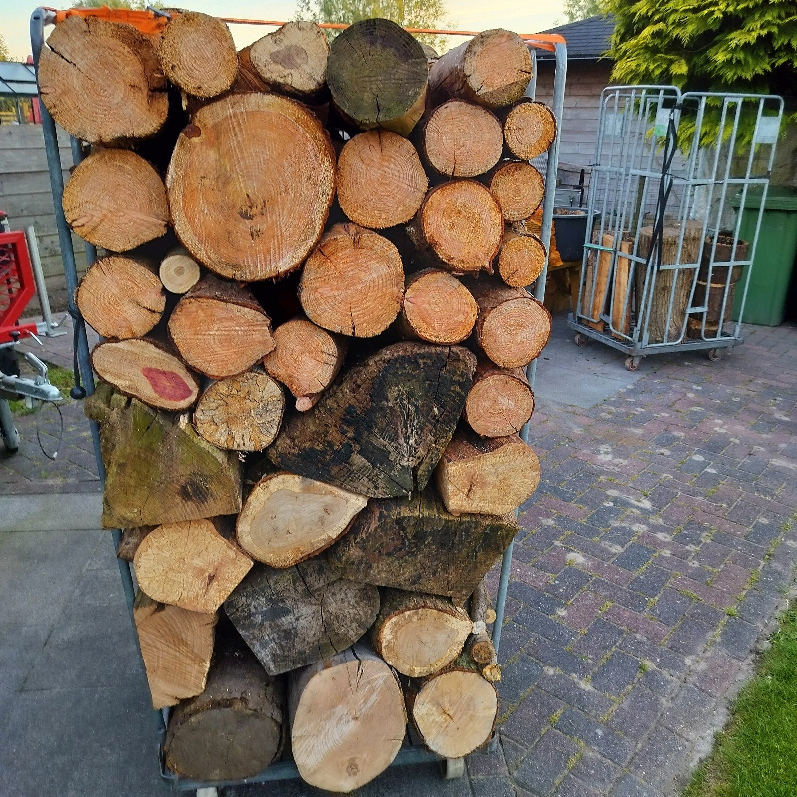 Blokken haardhout 25 cm loof en naaldhout, kurk droog, Minder dan 3 m³, Ophalen, Blokken