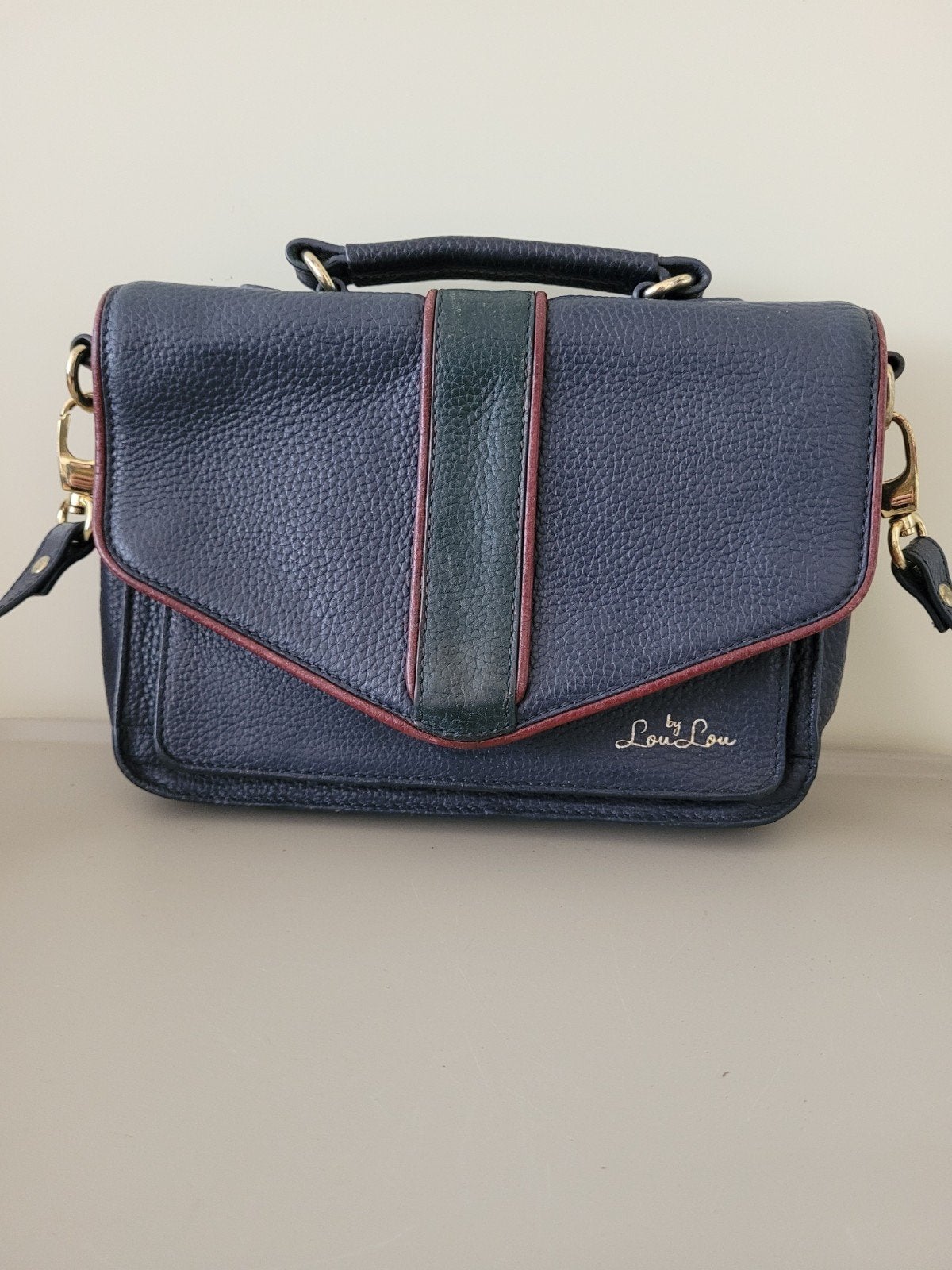 By LouLou leren tas schoudertas blauw, Overige merken, Blauw, Ophalen of Verzenden, Zo goed als nieuw