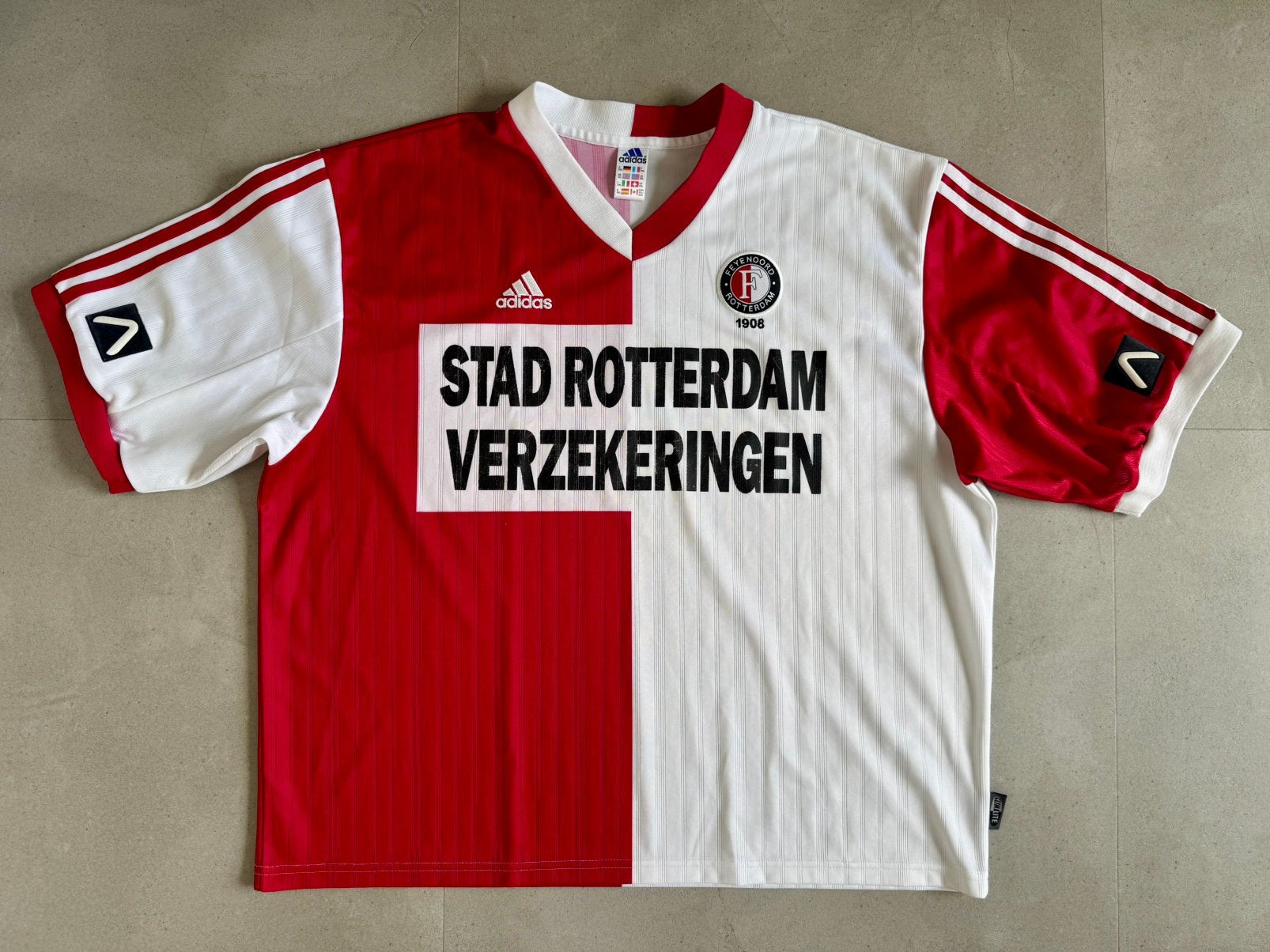 Feyenoord Rotterdam 1999 - 2000 maat XXL voetbalshirt Adidas, Groter dan maat XL, Ophalen of Verzenden, Zo goed als nieuw, Shirt