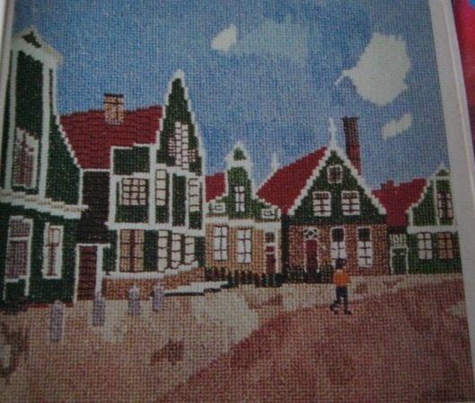 Borduurpatroon  Zaanse huisjes   nr 8636, Verzenden, Nieuw, Handborduren, Patroon