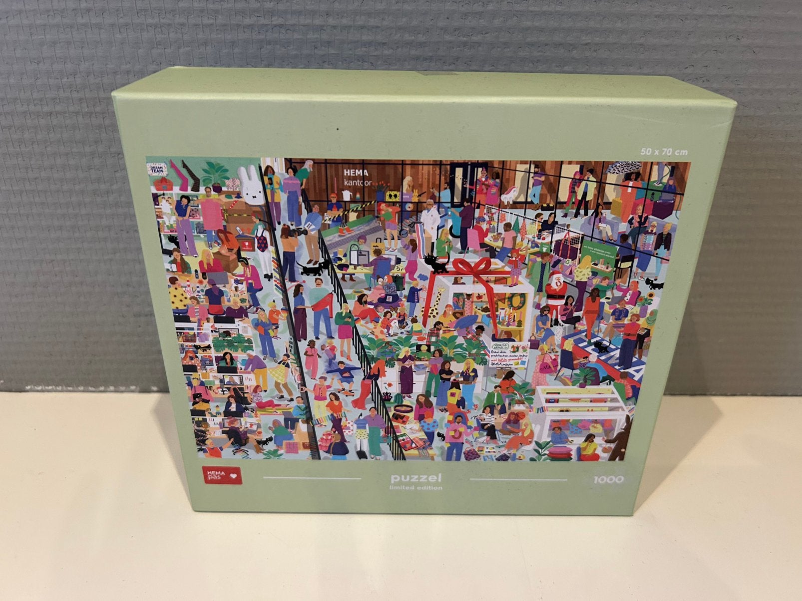 Hema puzzel 1000 stukjes, Ophalen of Verzenden, 500 t/m 1500 stukjes, Zo goed als nieuw, Legpuzzel