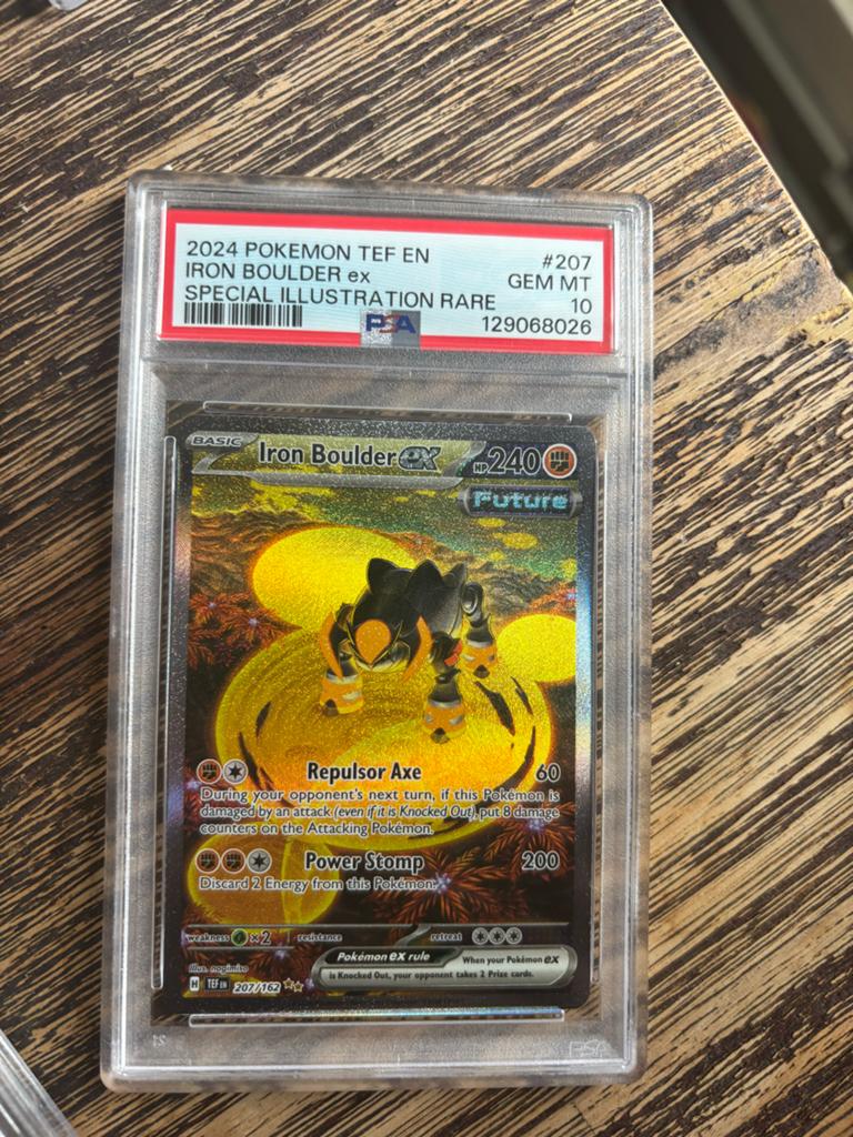Iron Boulder ex Special Illustration Rare PSA 10, Ophalen of Verzenden, Nieuw, Losse kaart