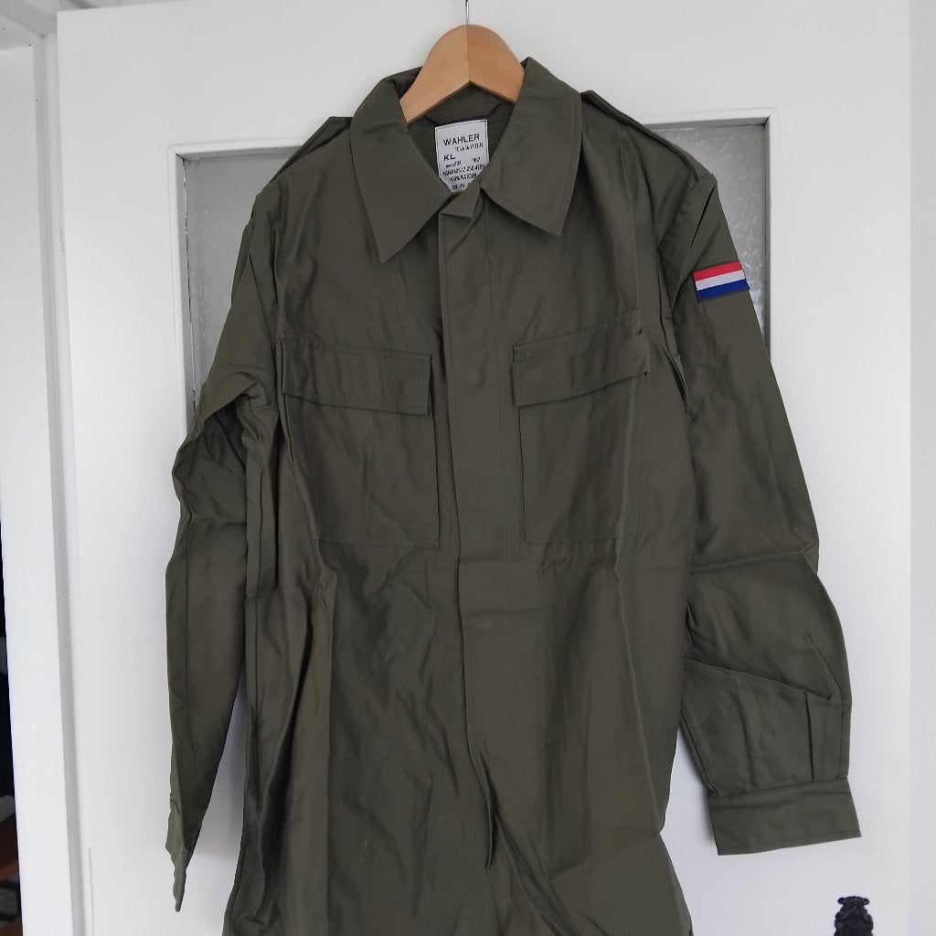 GEVECHTSJASJE,S OUD GROEN DIV MATEN, Ophalen of Verzenden, Landmacht, Nederland, Kleding of Schoenen