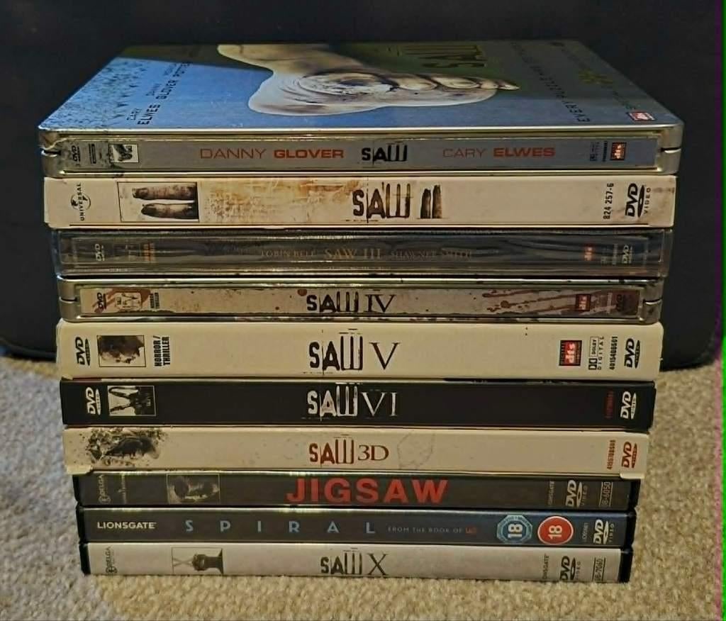 Saw 1-10 Collection (tobin bell / 2004-2023), Vanaf 16 jaar, Ophalen of Verzenden, Zo goed als nieuw, Overige genres