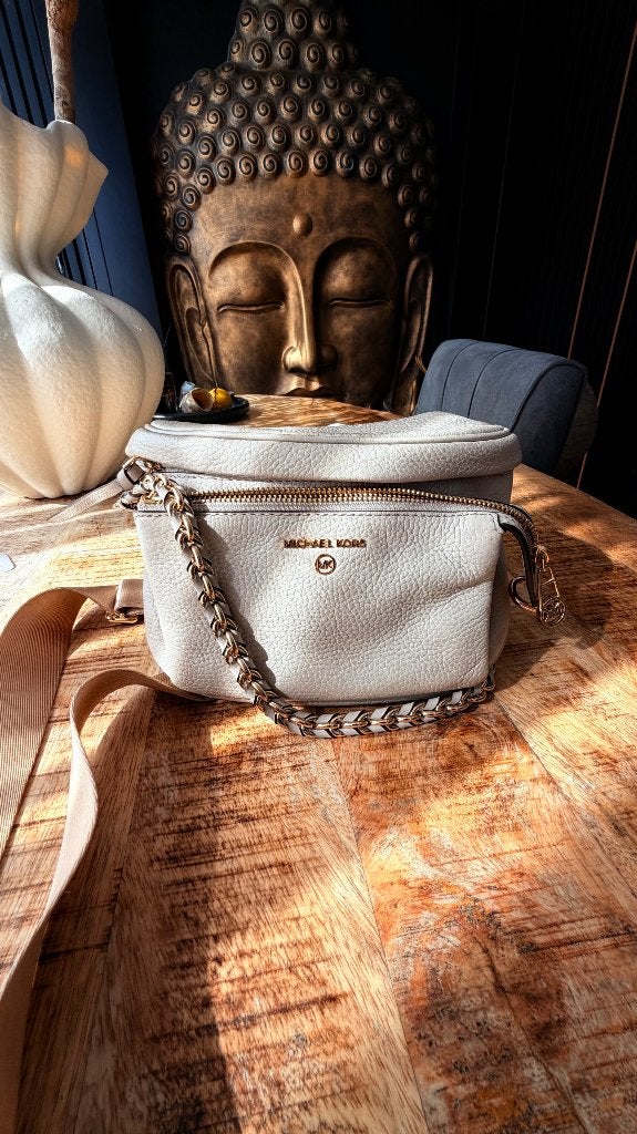 Michael Kors original bag, Ophalen of Verzenden, Zo goed als nieuw, Beige, Shopper