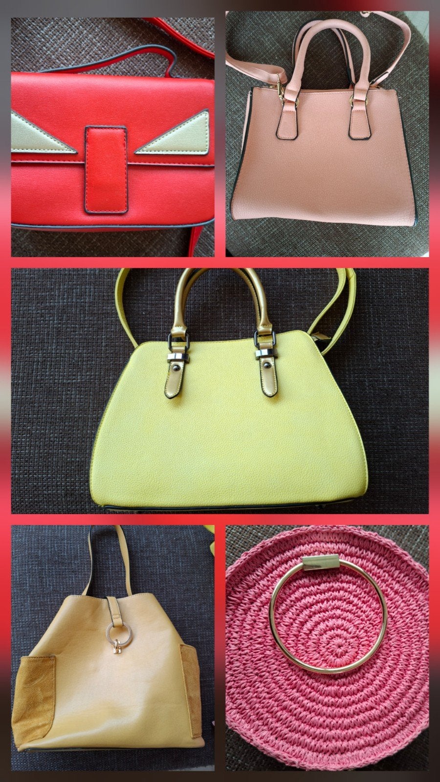 Opruiming! Collectie Zomertassen - Doe een leuk bod!, Ophalen of Verzenden, Gebruikt, Rood, Handtas