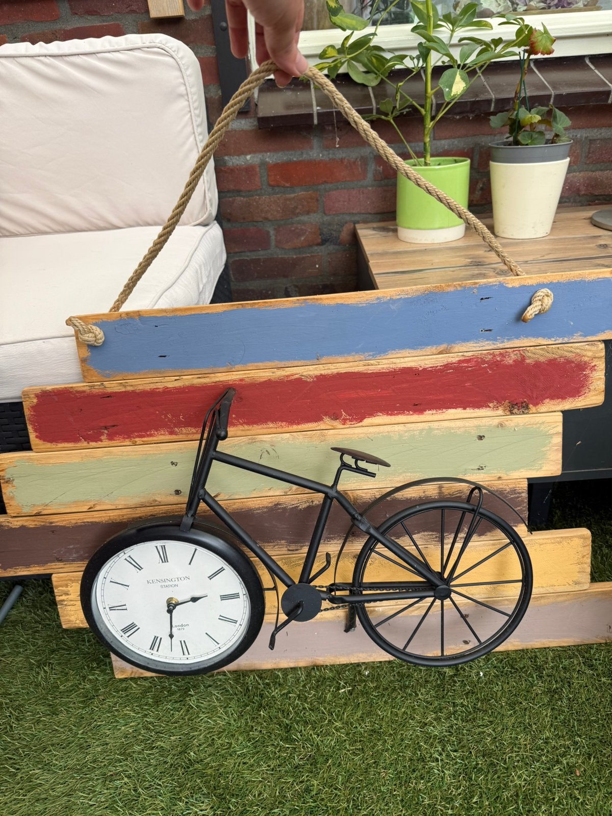 wandklok, Huis en Inrichting, Woonaccessoires | Klokken, Ophalen, Zo goed als nieuw, Wandklok