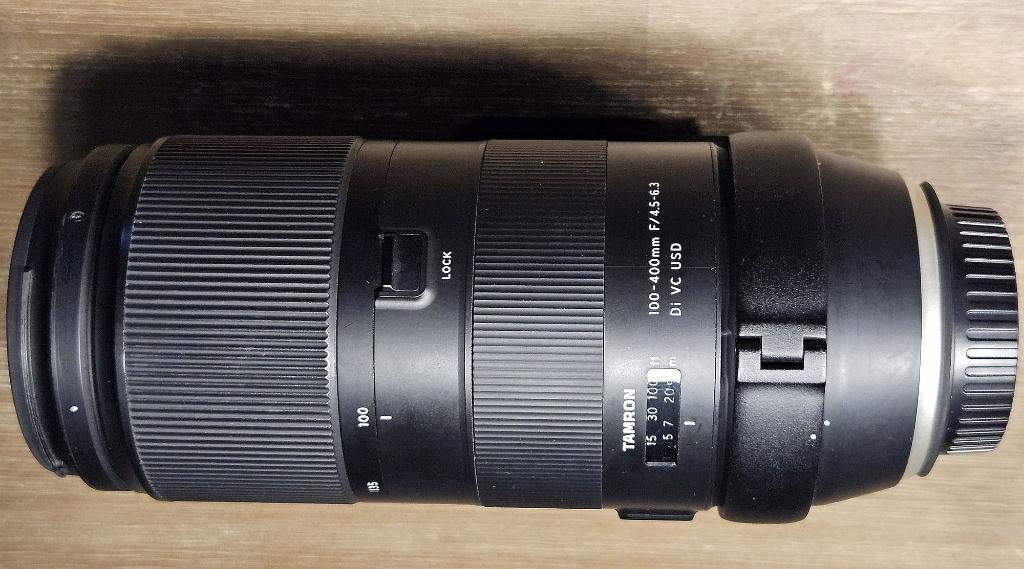 Tamron 100-400mm voor Canon EF met statiefring, Audio, Tv en Foto, Fotografie | Lenzen en Objectieven, Ophalen, Zo goed als nieuw
