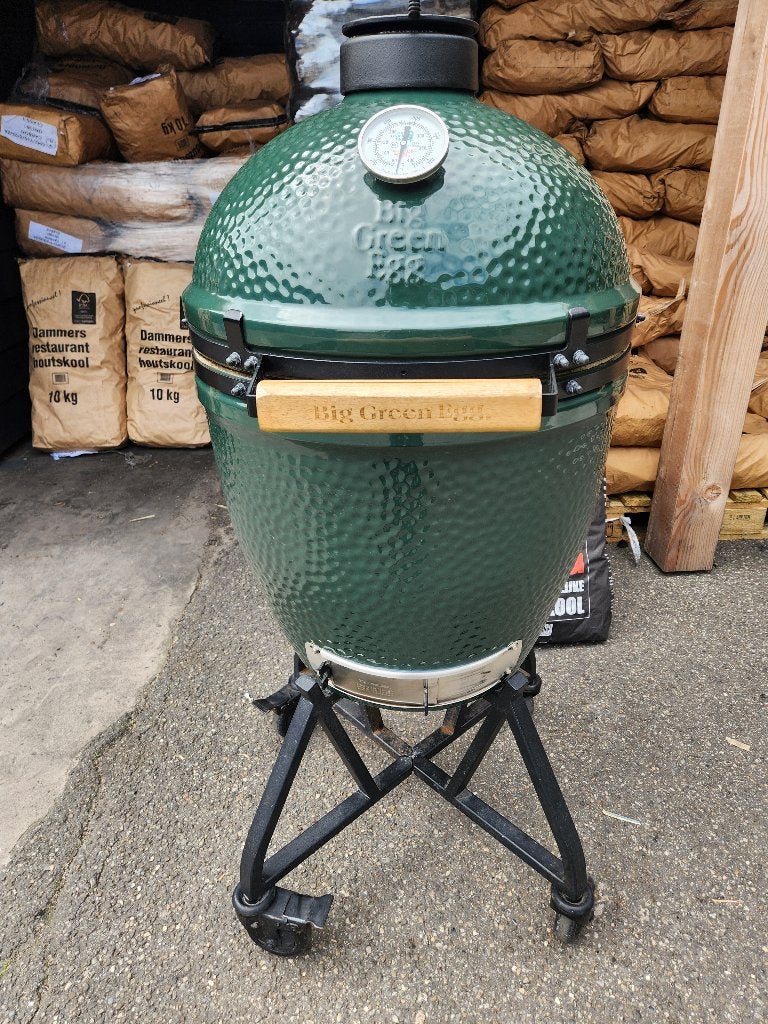 Big Green Egg Large Kamado Barbecue BBQ, Tuin en Terras, Houtskoolbarbecues, Ophalen of Verzenden, Zo goed als nieuw, Big Green Egg