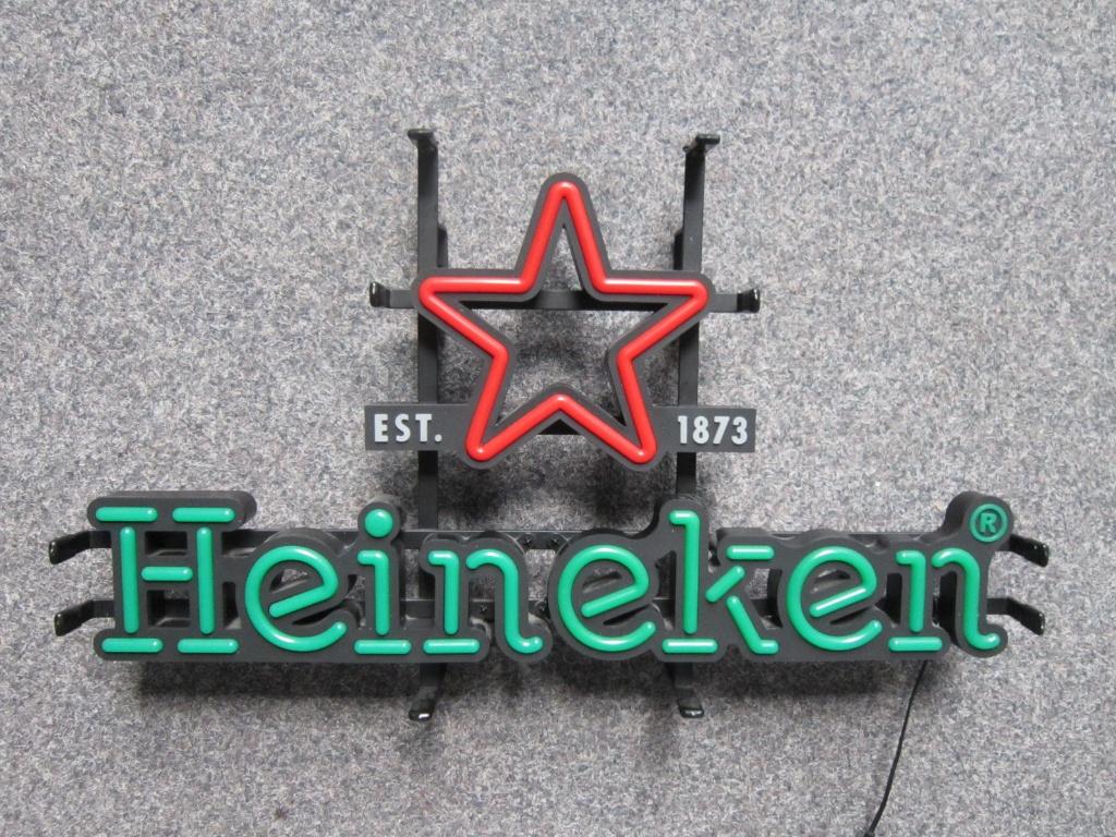 HEINEKEN XXL LED LICHTRECLAME, Verzamelen, Biermerken, Ophalen, Zo goed als nieuw, Overige typen, Heineken