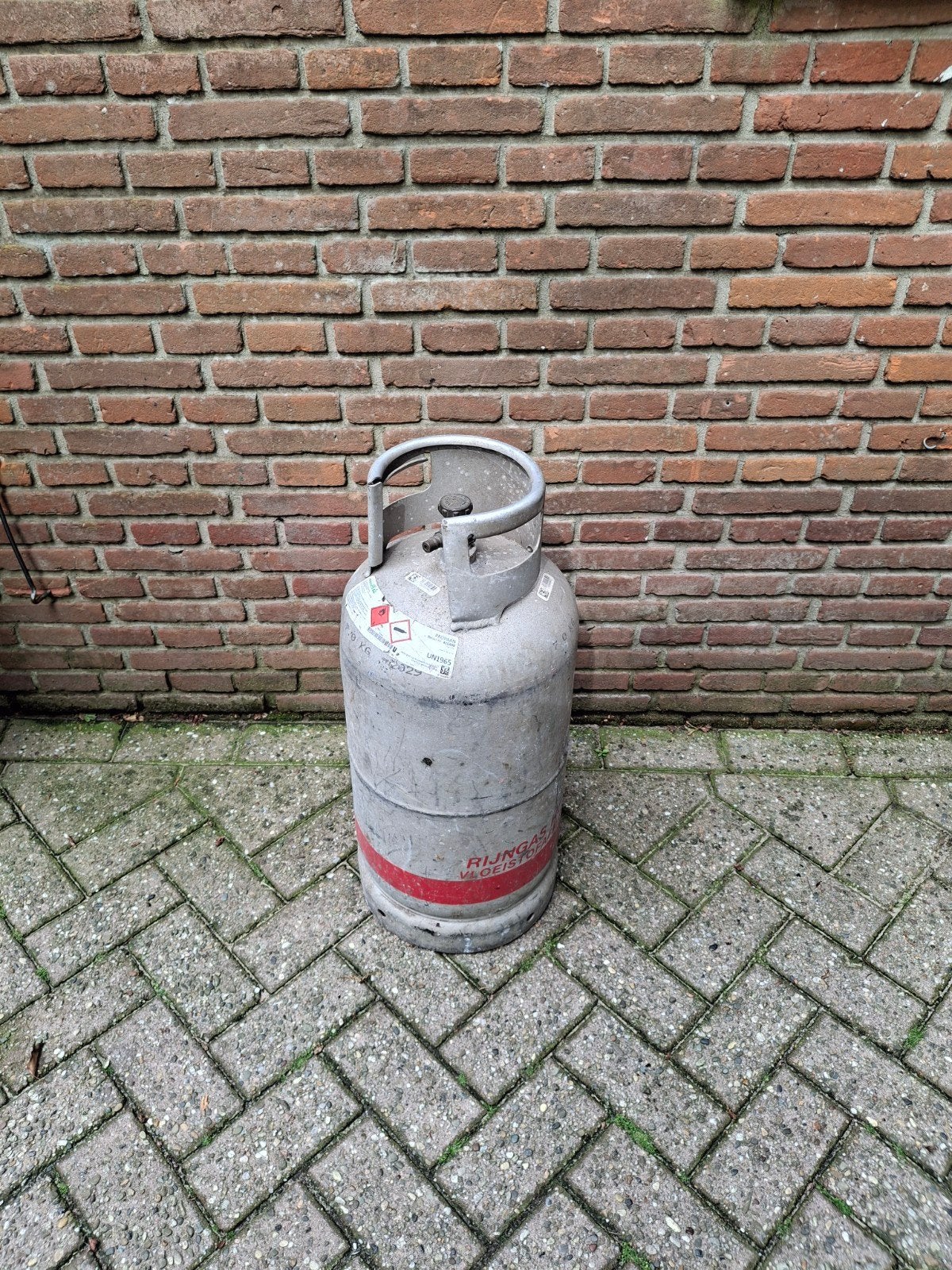 Zo goed als volle gasfles (Rijngas), Ophalen, Gebruikt