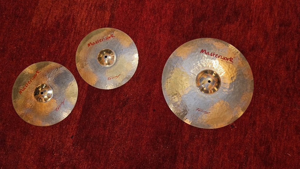 Masterworks hi-hat en ride bekken - bekkens cymbal cymbals, Ophalen of Verzenden, Zo goed als nieuw, Overige soorten