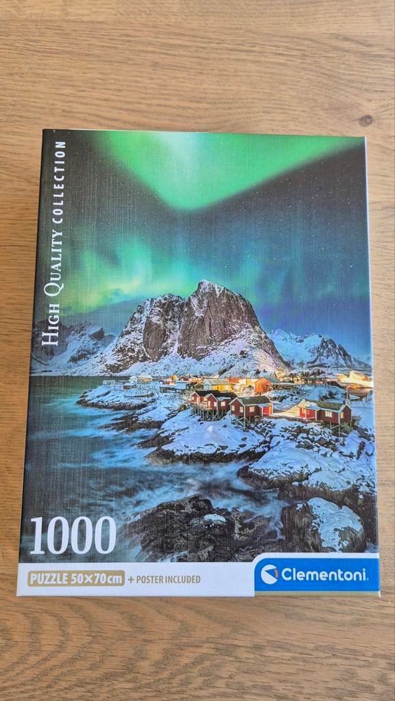 Clementoni Legpuzzel 1000 stukjes Noorderlicht, Hobby en Vrije tijd, Ophalen, 500 t/m 1500 stukjes, Nieuw, Legpuzzel