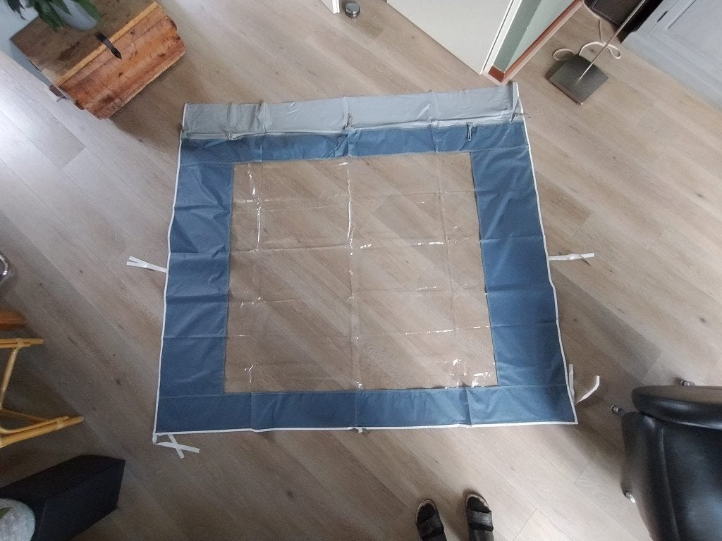 2 zijkanten Luifel Caravan, Ophalen, Zo goed als nieuw