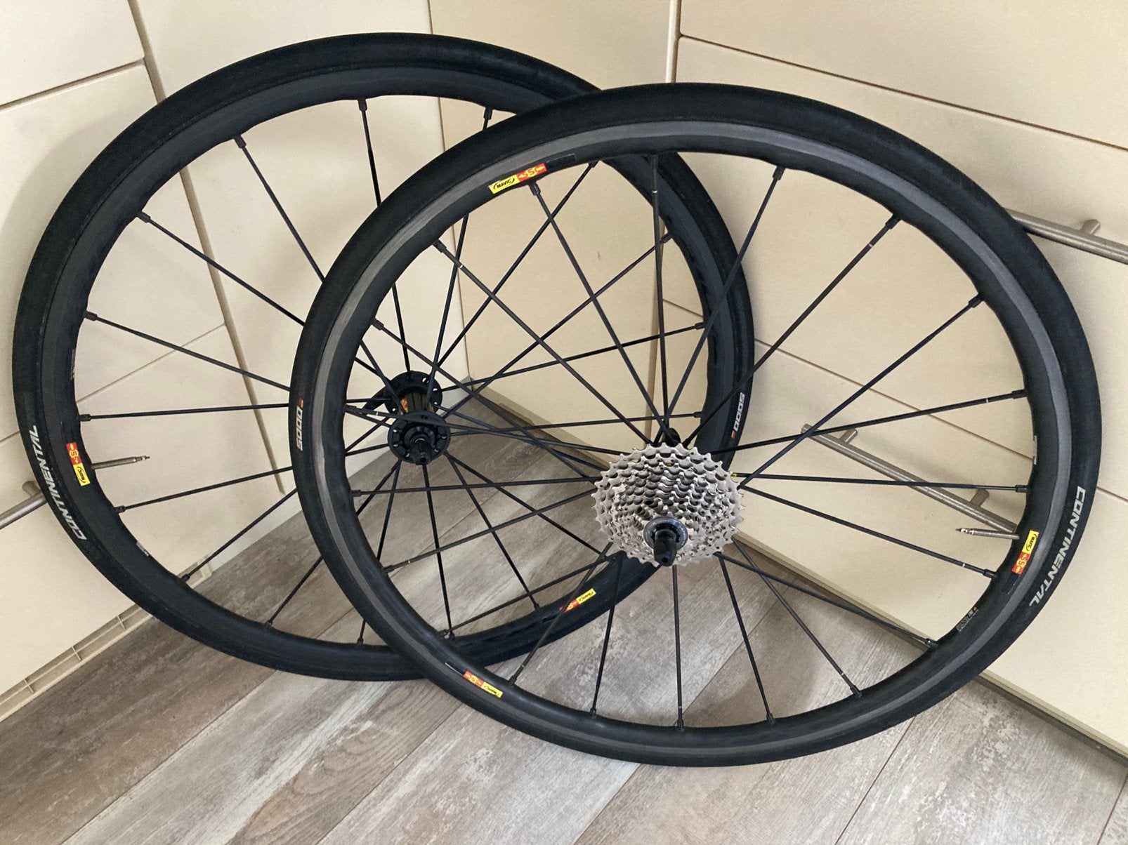 MAVIC KSYRIUM SLR wielset inclusief banden, Fietsen en Brommers, Zo goed als nieuw, Racefiets, Carbon, Ophalen