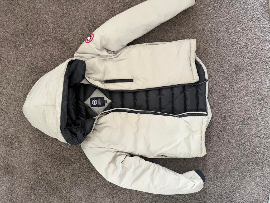 Canada goose lodge hoody, Ophalen of Verzenden, Zo goed als nieuw, Maat 46 (S) of kleiner, Beige
