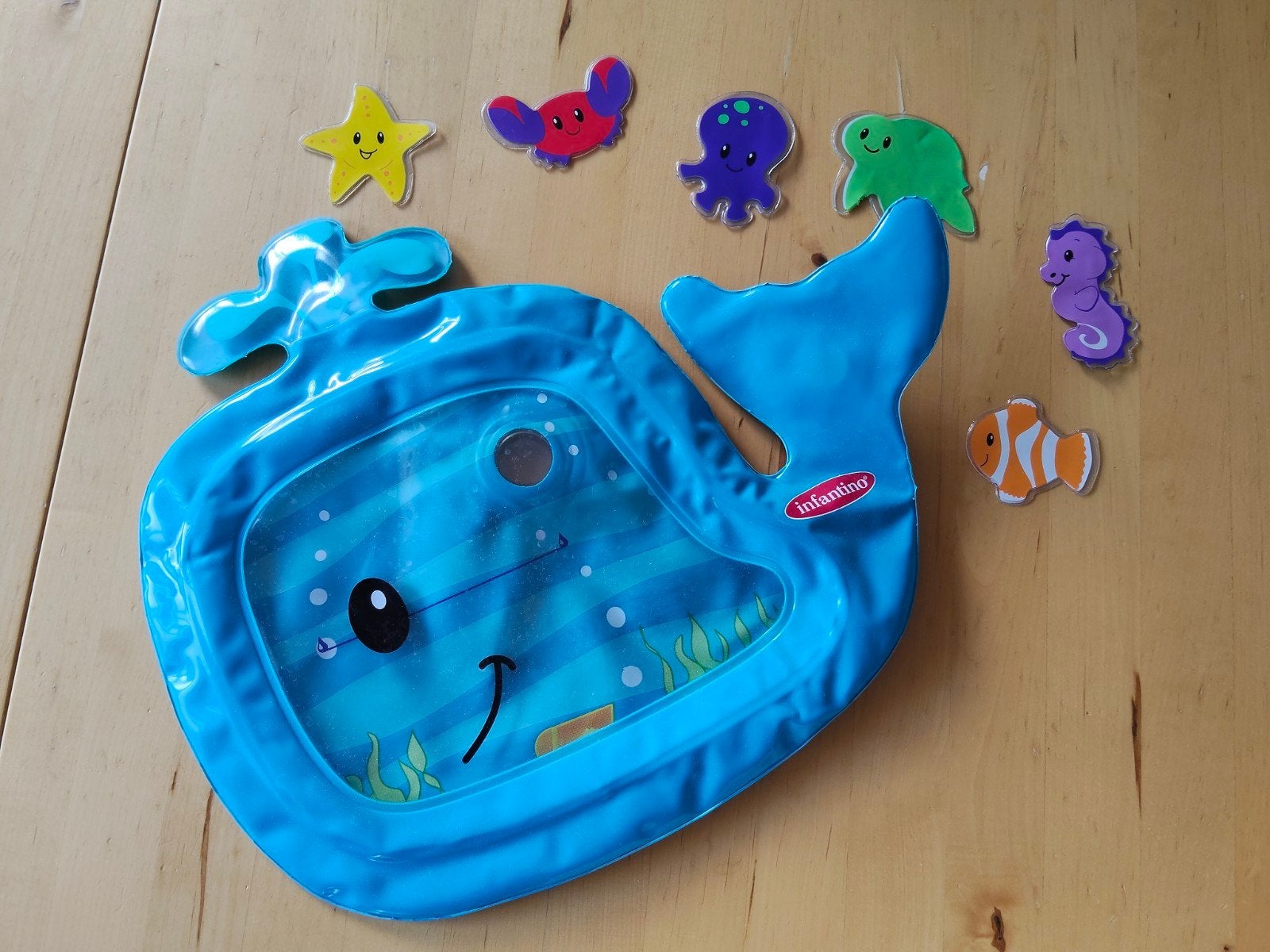 Infantino Walvis Waterspeelmat met Drijvende Zeedieren, Ophalen of Verzenden, Zo goed als nieuw, Speelkleed
