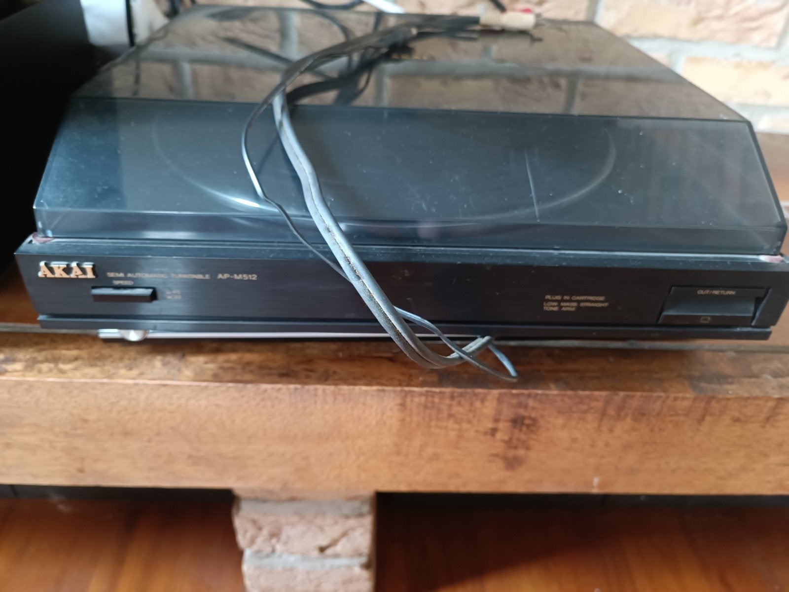 Akai AP-M512 Semi-automatische Platenspeler, Audio, Tv en Foto, Platenspelers, Gebruikt, Automatisch, Ophalen of Verzenden, Platenspeler