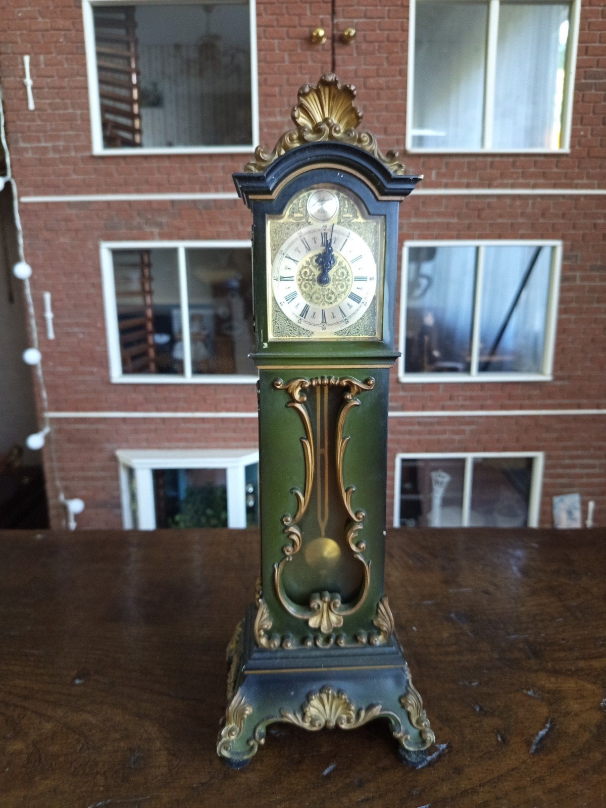 Vintage Schmid Miniatuur Staande Klok, Antiek en Kunst, Ophalen of Verzenden