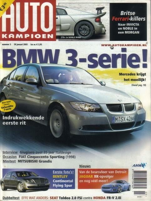 Autokampioen 3 2005 : Morgan 4/4 - Invicta S1 - Honda FRV, Ophalen of Verzenden, Gelezen, Algemeen